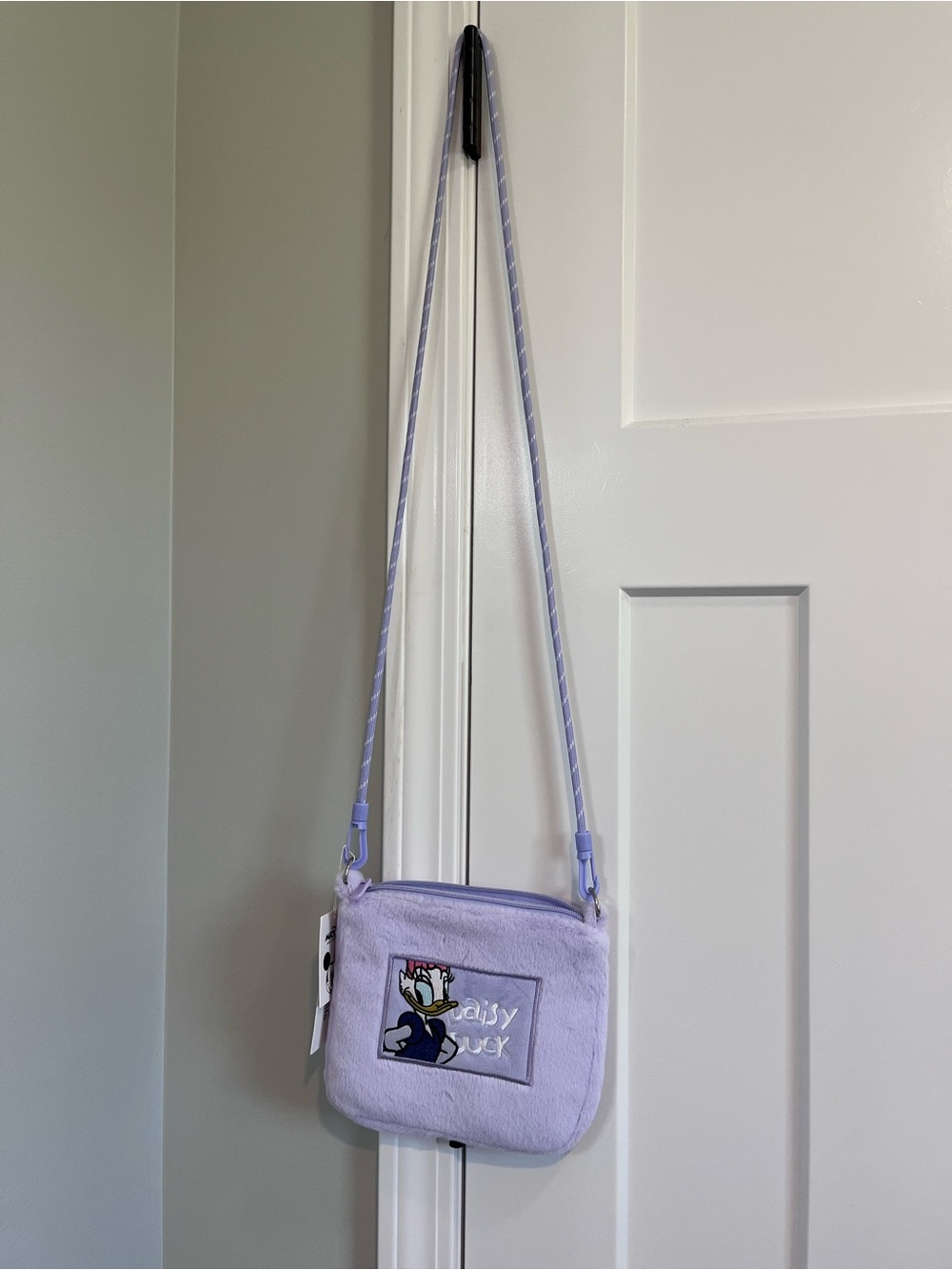 Lilac Daisy Kids Crossbody Bag with Adjustable Strap